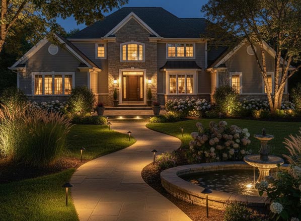 Landscaping Outdoor Lighting Services by Jack's Lawn Care